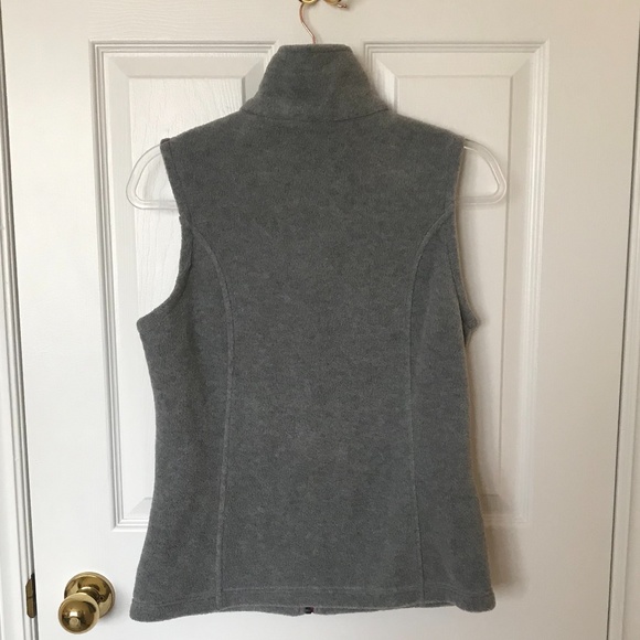 COLUMBIA Gray Fleece Vest with purple zipp… - Picture 5 of 9